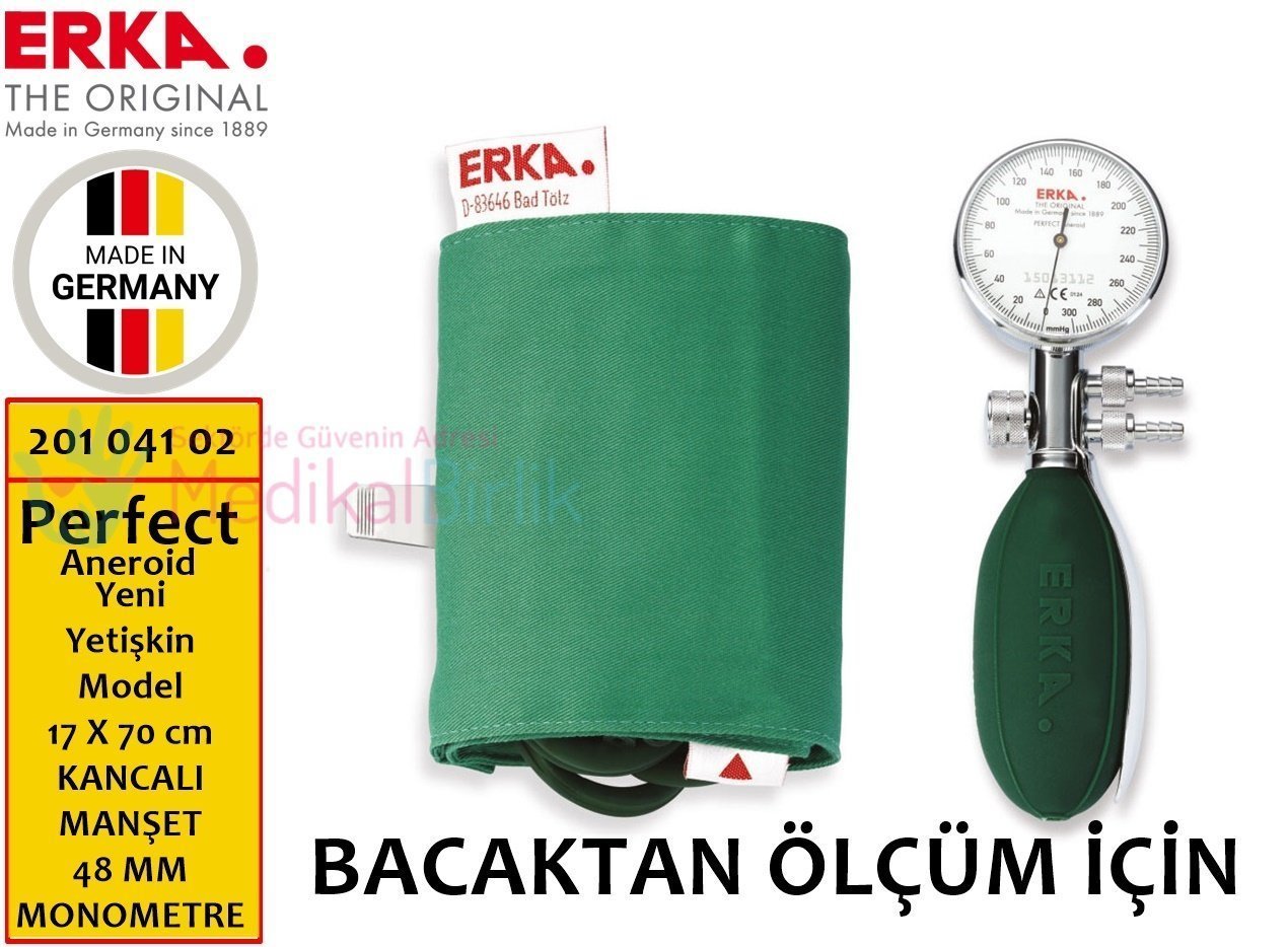 Erka Perfect Aneroid BACAKTAN ÖLÇER BÜYÜK MANŞET Tansiyon Aleti 201 041 02