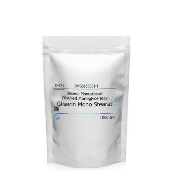 Gliserol Mono Stearat GMS E471 | 1 kg | Ekstra Saf | Distilled Monoglycerides