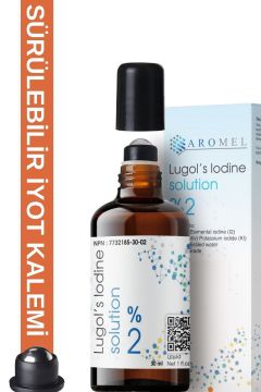 iyot Kafesi Için Lügol %2 Lik | 30 Ml | Sürülebilir Roll-on Başlıklı Cam Şişe | Lugol Iyot Kalemi