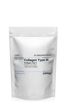 Kolajen Tip 3 | 1000 gr | ‎Collagen Type III | Ekstra Saf Toz Form