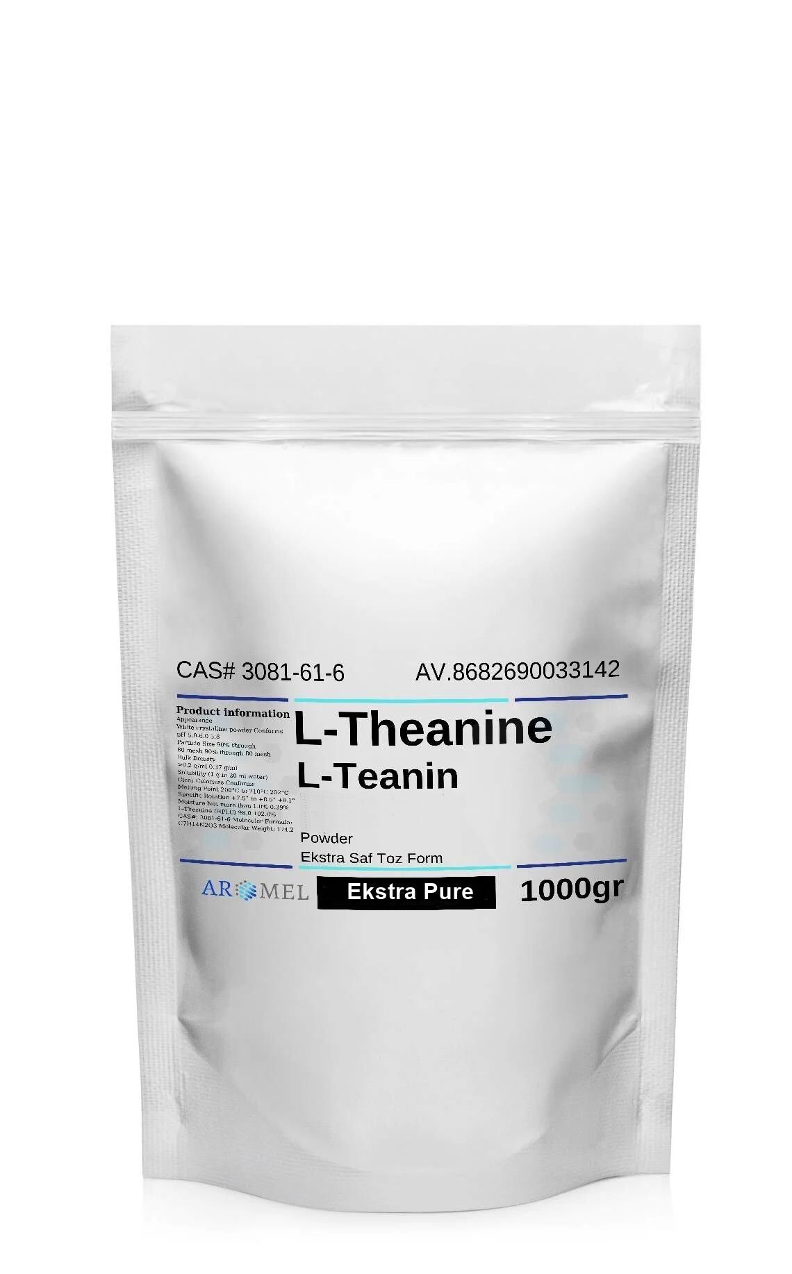 L-Theanine | 1000 gr | ‎L-Teanin | Ekstra Saf Toz Form
