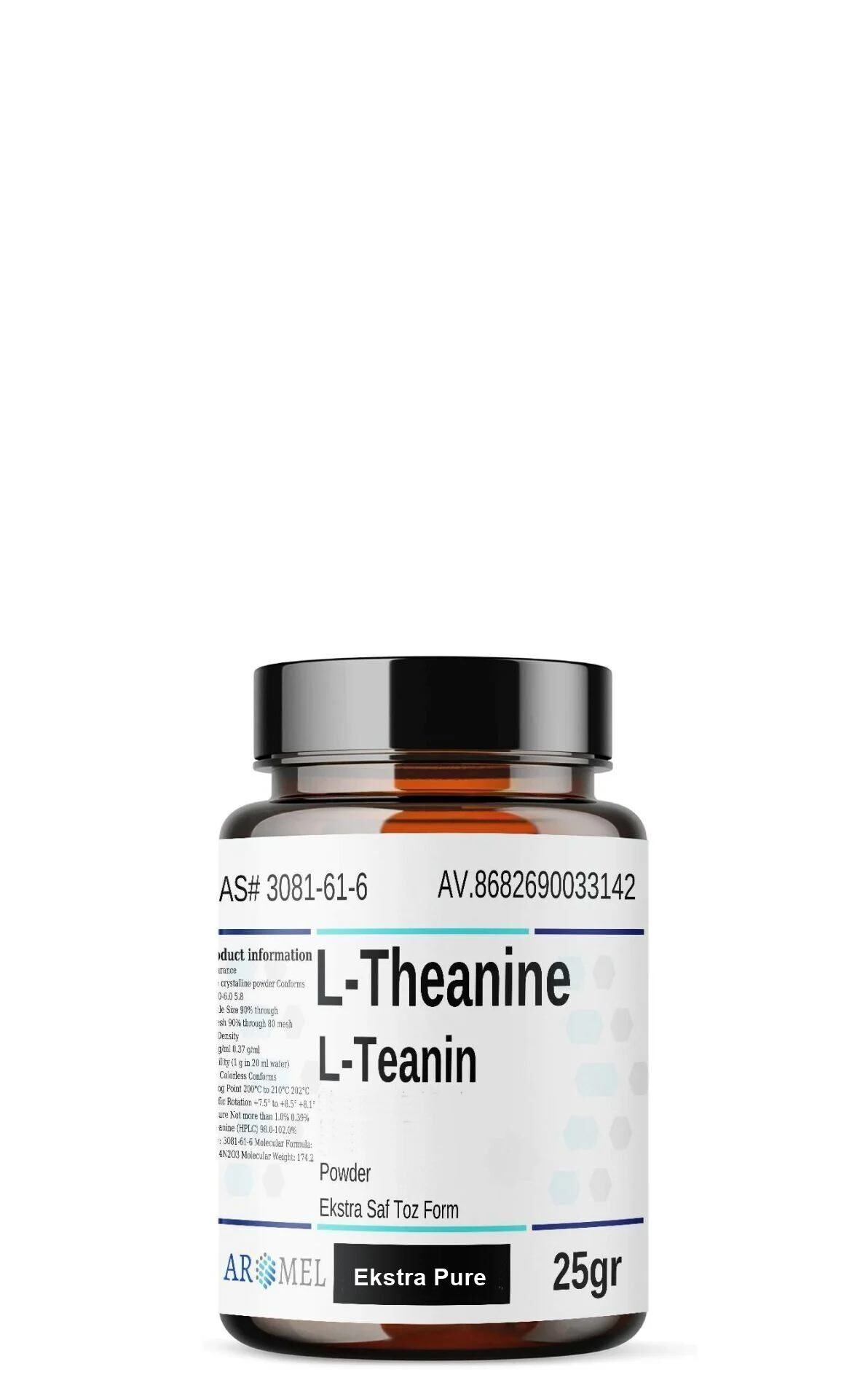 L-Theanine | 25 gr | ‎L-Teanin | Ekstra Saf Toz Form