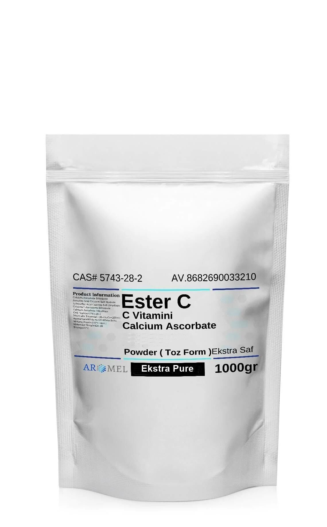 Ester C | 1000 gr | C Vitamini, Kalsiyum Askorbat Ekstra Pure