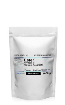 Ester C calcium Ascorbate | 1000 gr | C Vitamini, Kalsiyum Askorbat Ekstra Pure