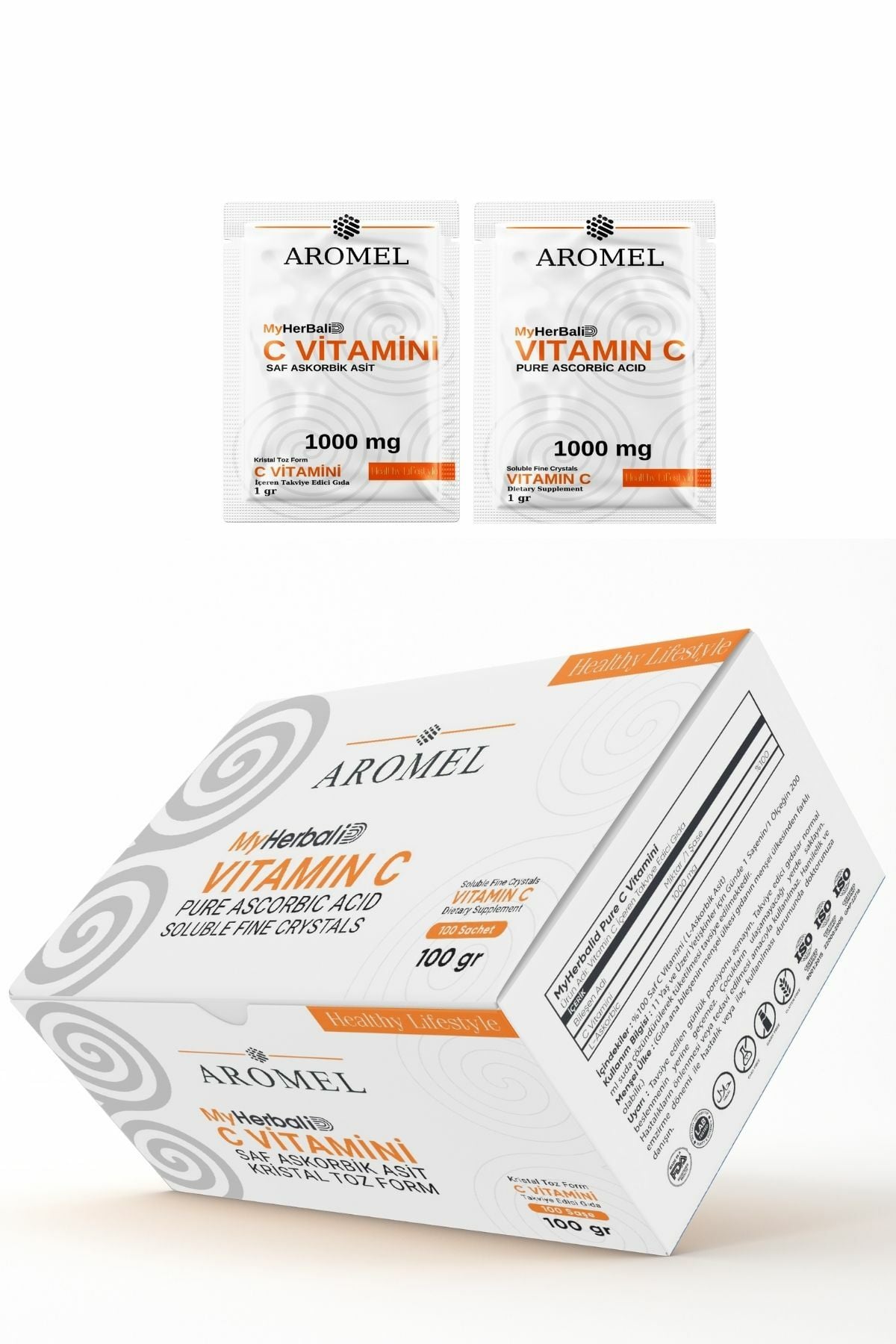 C Vitamini 100 Şase | Askorbik Asit | Alman Menşei | 100 gr Ekstra Saf