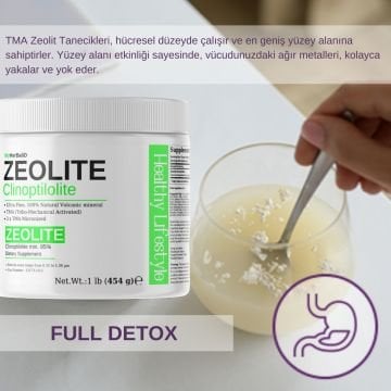 Zeolit Tozu | 454 gr | 1 Mikron Ultra Fine | TMA Zeolit (Tribo-Mechanical Activated)