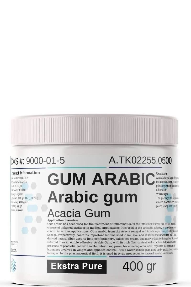 Gum Arabik, Akasya Gamı | 400 gr | Arabic Gum | Avrupa Menşei