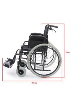 Çok Sağlam Tekerlekli Sandalye | 150 kg Taşır | Obez Kullanımına Uygundur