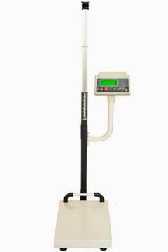 Boy Ölçerli Dijital Baskül | 300 kg Tartar | 50 gr Hassasiyet | 210 cm Boy Ölçer