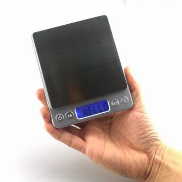 Hassas Terazi, 500gr/0.1gr Laboratuvar, Mutfak Terazisi Kare Model