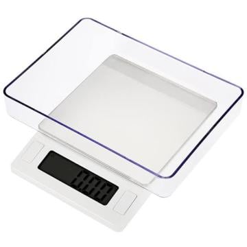 Hassas Terazi, 4kg/0.1gr Laboratuvar, Mutfak Terazisi Kare Model