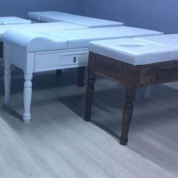 Ahşap Masaj Masası | ÇEKMECELİ | Ahşap Doktor Sedyesi