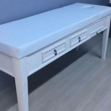 Ahşap Masaj Masası | ÇEKMECELİ | Ahşap Spa Yatağı