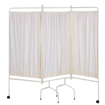 Muayene Masası | İkili Revir Seti | 3 Katlı Paravan