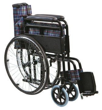 Golfi 2 Eko G100 Ekonomik Tekerlekli Sandalye Ekose Kumaş