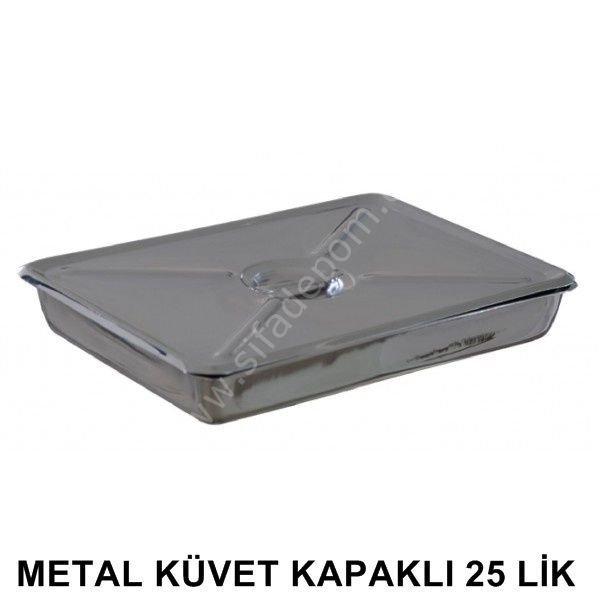 Metal Küvet Kapaklı 25 Lik