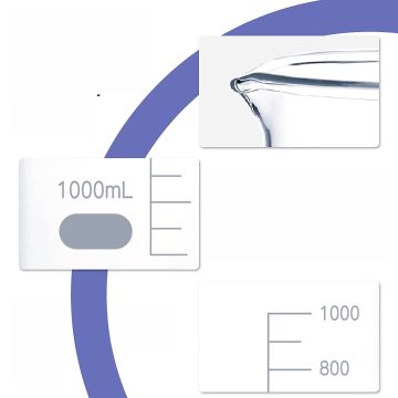 Cam Beher | 1000 ml | Taksimatlı | Isıya Dayanıklı
