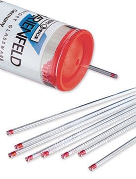 Hematokrit Kapiler Tüp | Kırmızı Heparinli | 100/Paket