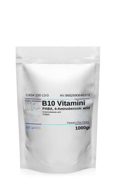 Aromel PABA Para Aminobenzoik asit | 1000 gr | B10 vitamini | 4-Aminobenzoic acid