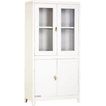 İlaç ve Ecza Dolabı | Metal Altı Kapaklı | Çift Kapılı Revir Dolabı