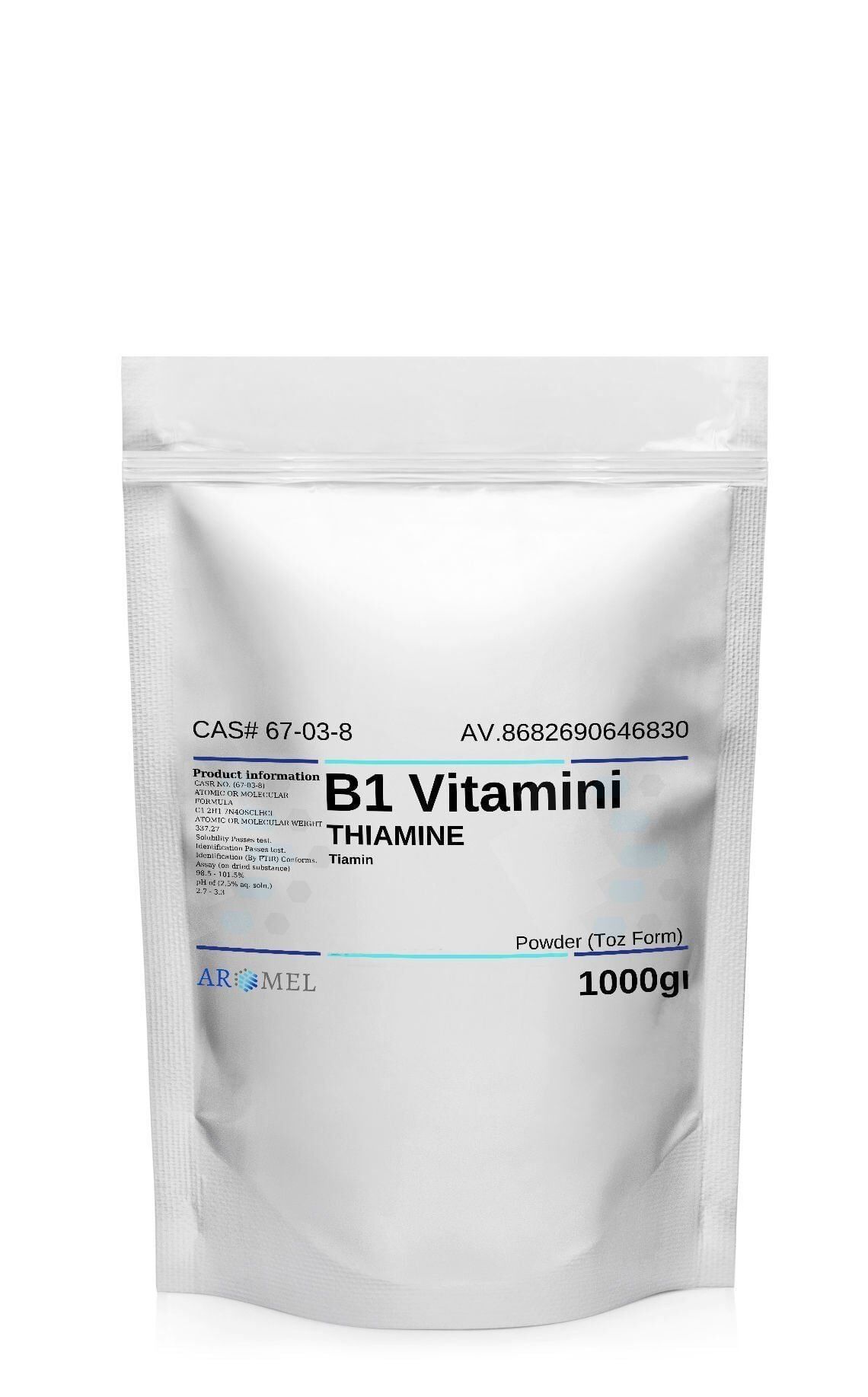 Aromel B1 Vitamini Tiamin | 1 Kg | Thiamine  HCL