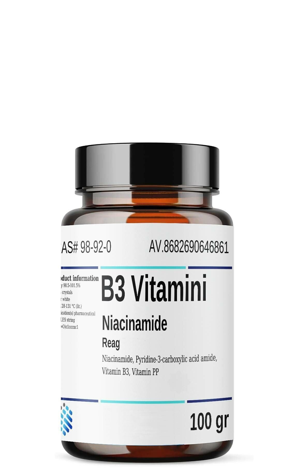 Aromel B3 Vitamini Niyasin | 100 gr | Niacinamid Form