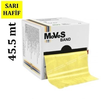 MSD Moves Band Pilates Bandı 45.5mt | Egzersiz Bandı | Sarı/Hafif