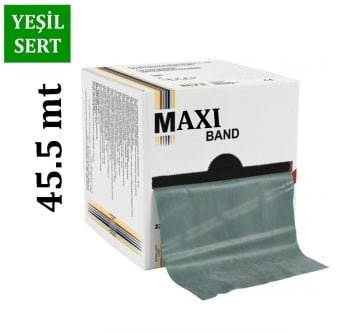 Maxi Band Pilates Bandı 45.5mt | Egzersiz Bandı | Yeşil/Sert