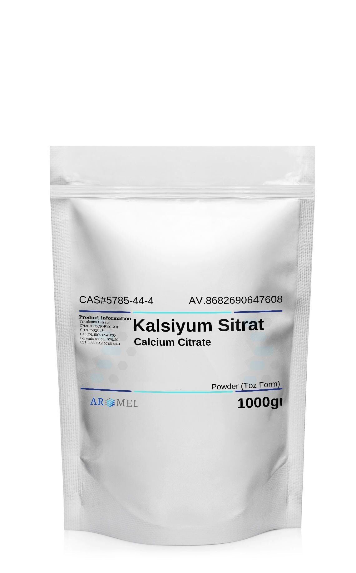 Kalsiyum Sitrat | 1 kg | Pharma Grade | Calcium Citrate