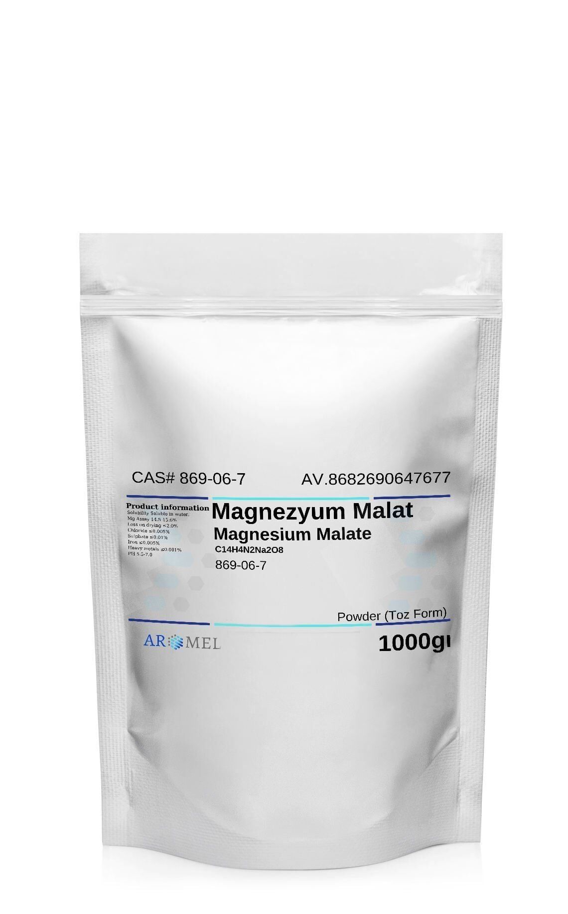 Aromel Magnezyum Malat | 1000 gr | Magnesium Malate