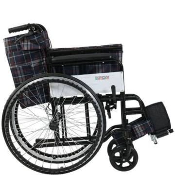 Frenli Tekerlekli Sandalye | Sokak Tipi | Katlanır | Emniyet Kemerli